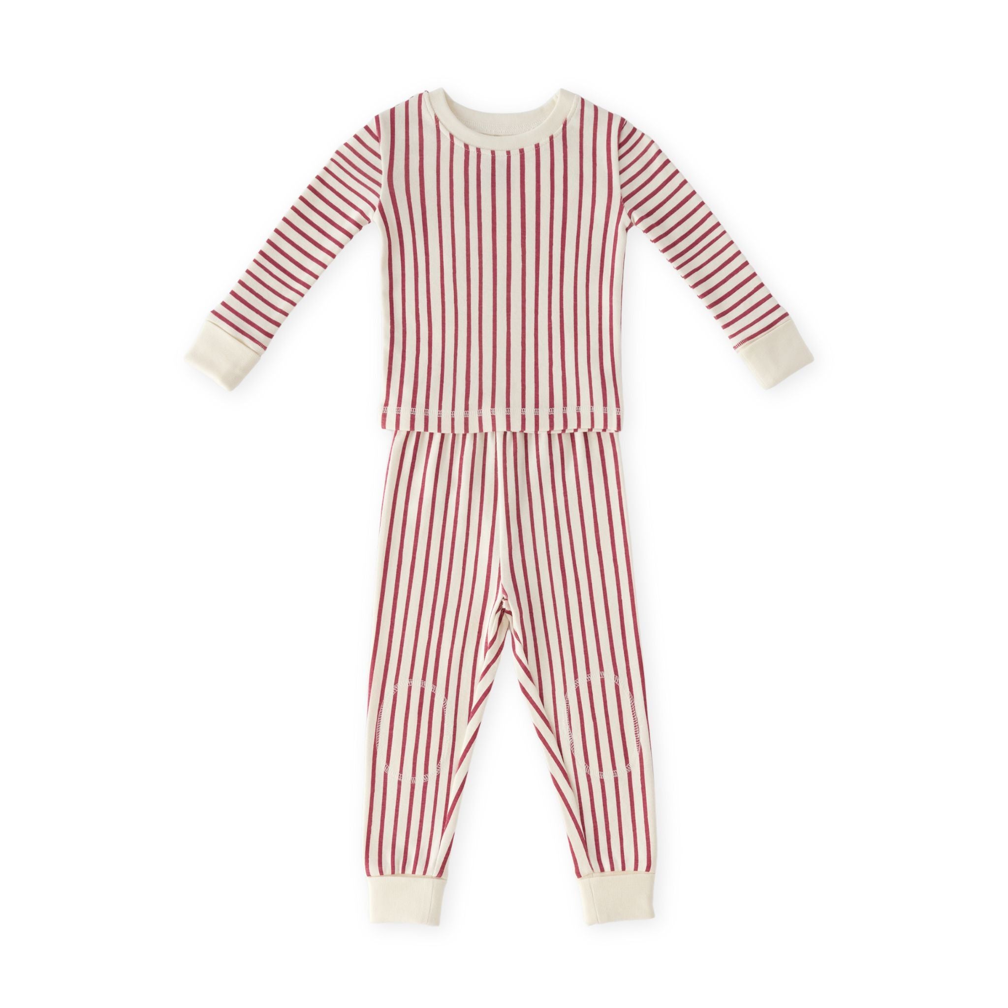 Ribbed Kid Pajama - Stripes Away Berry