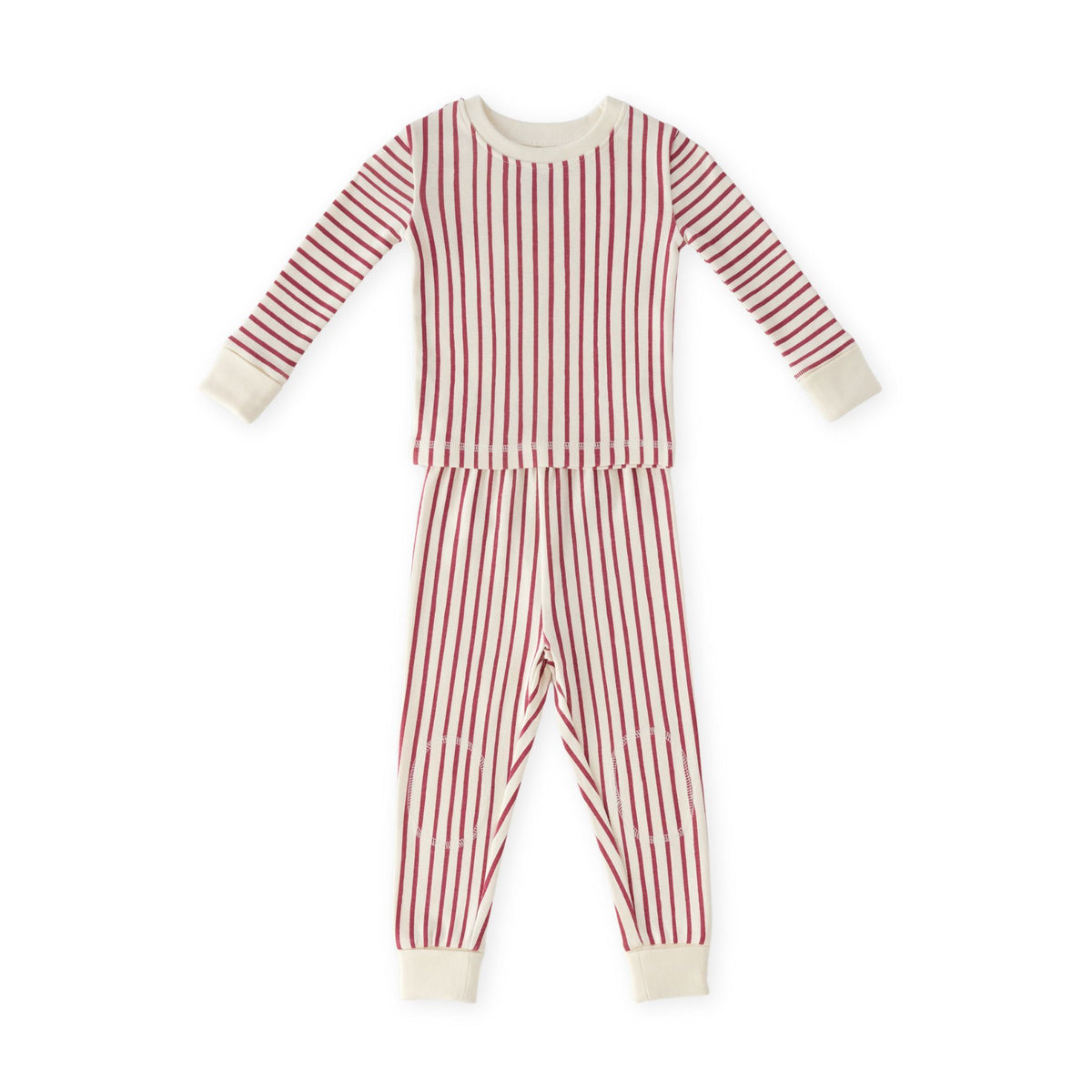 Ribbed Kid Pajama - Stripes Away Berry