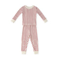 Ribbed Toddler Pajama - Stripes Away Berry
