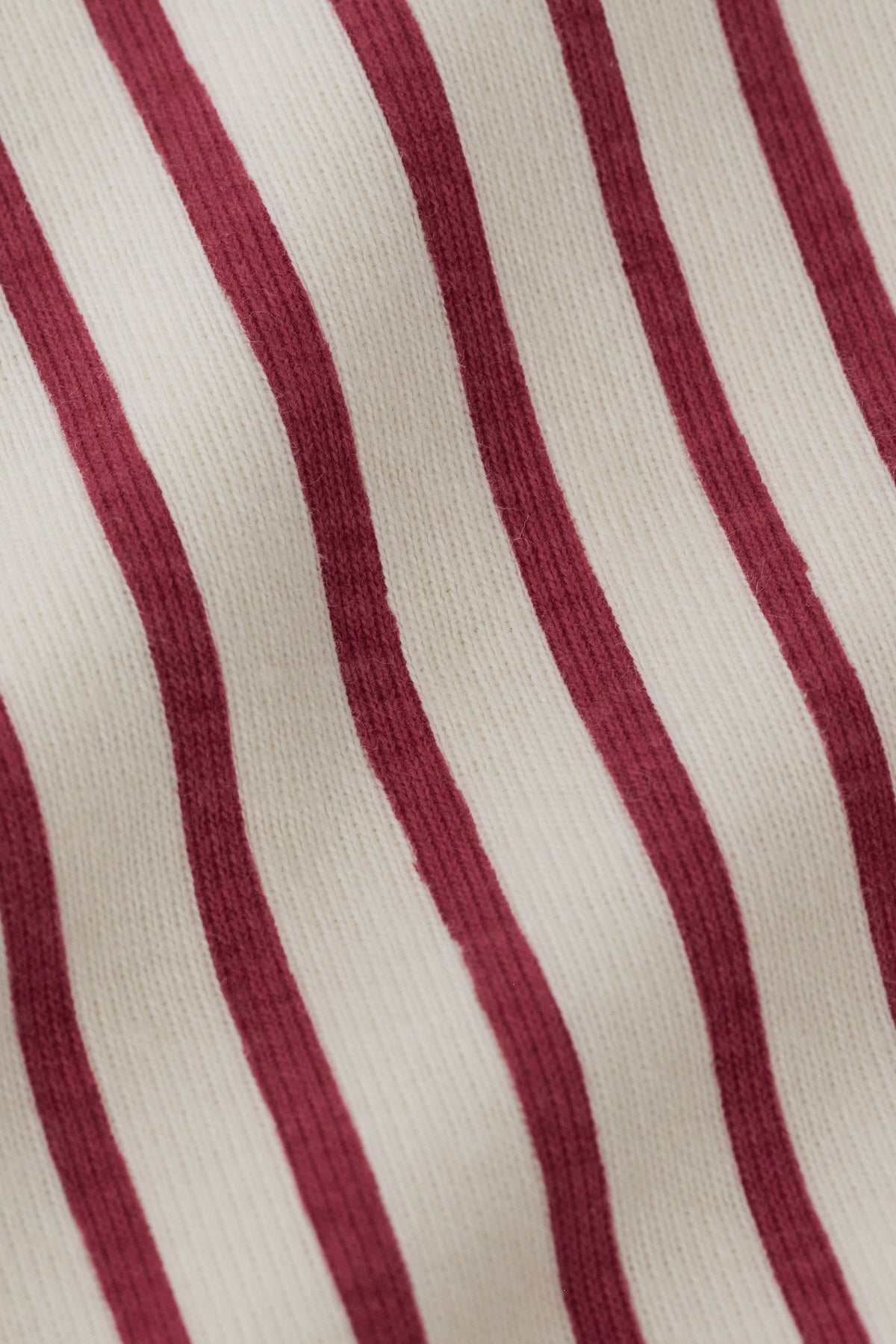 Ribbed Kid Pajama - Stripes Away Berry- Close Up Print