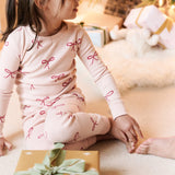 Pehr-ribbed kids Pajama-With a bow-5