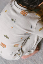 kids ribbed kids pajama rush hour mist pehr 6