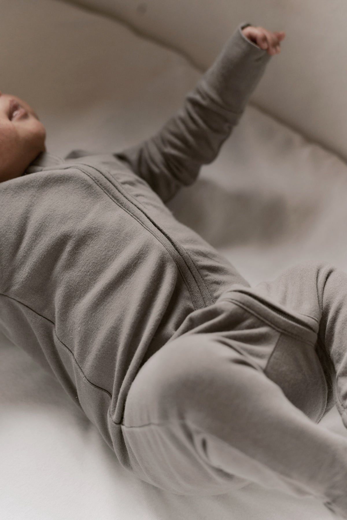 baby essentials baby sleeper charcoal