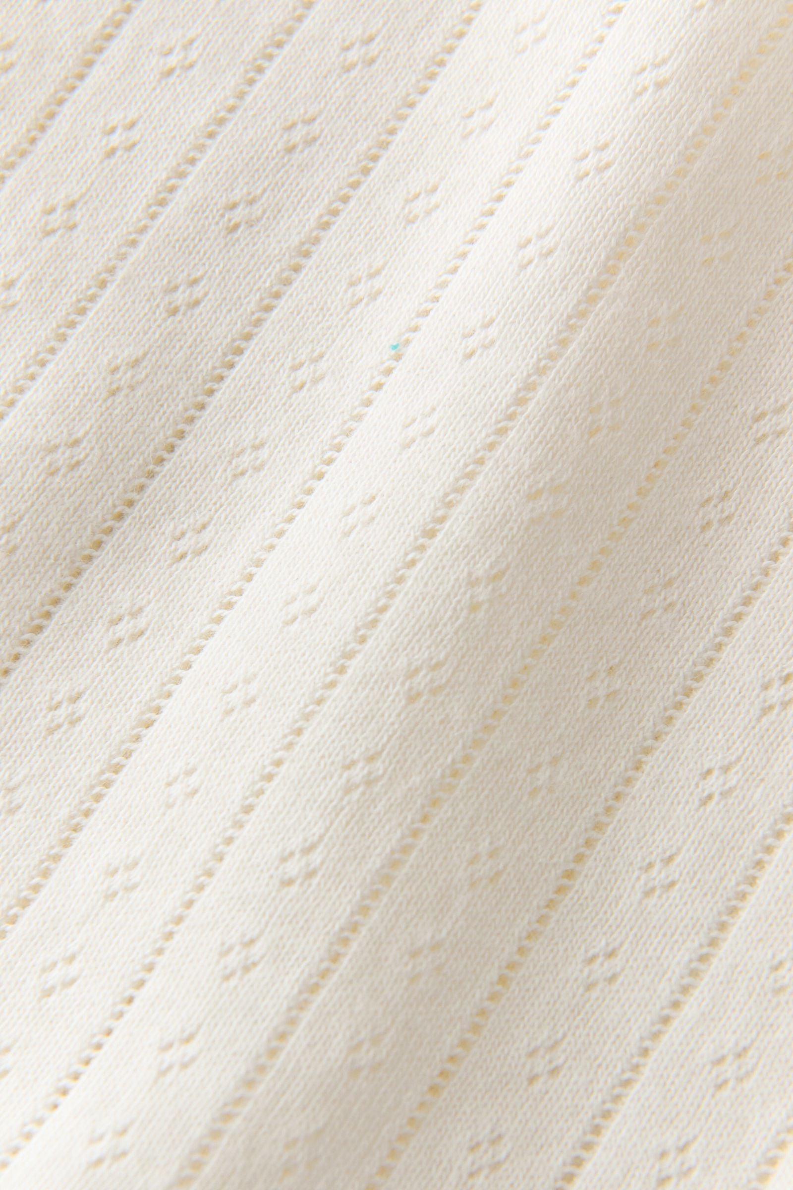 pointelle short sleeve sleeper multi