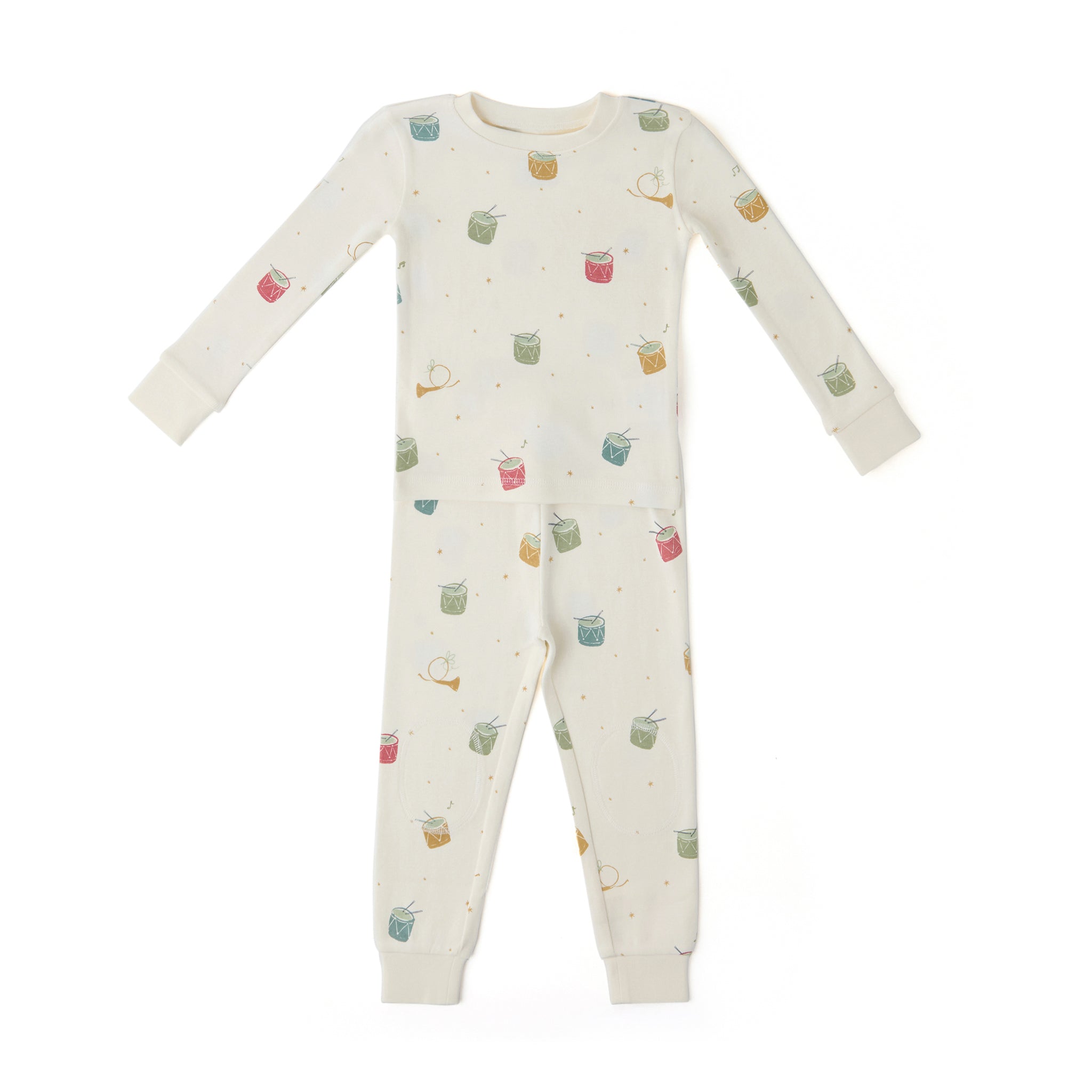 Ribbed Toddler Pajama - Little Drummer- Front