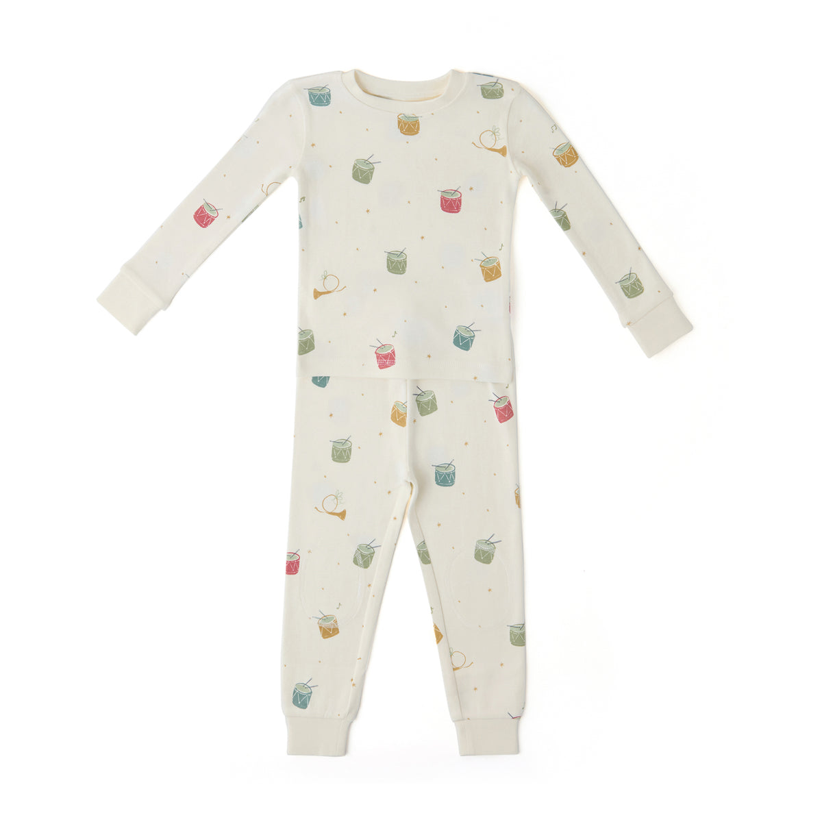 Ribbed Toddler Pajama - Little Drummer- Front