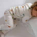 Ribbed Toddler Pajama - Little Drummer- On Toddler Laying Down