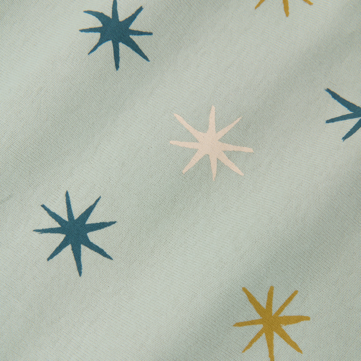 Ribbed Toddler Pajama - North Star- Up Close Print- Stars