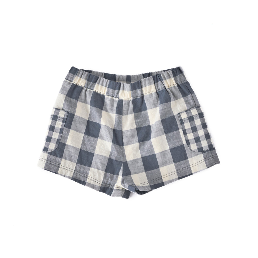 Short Shorts Pehr Checkmate French Blue 18 - 24 mos. 