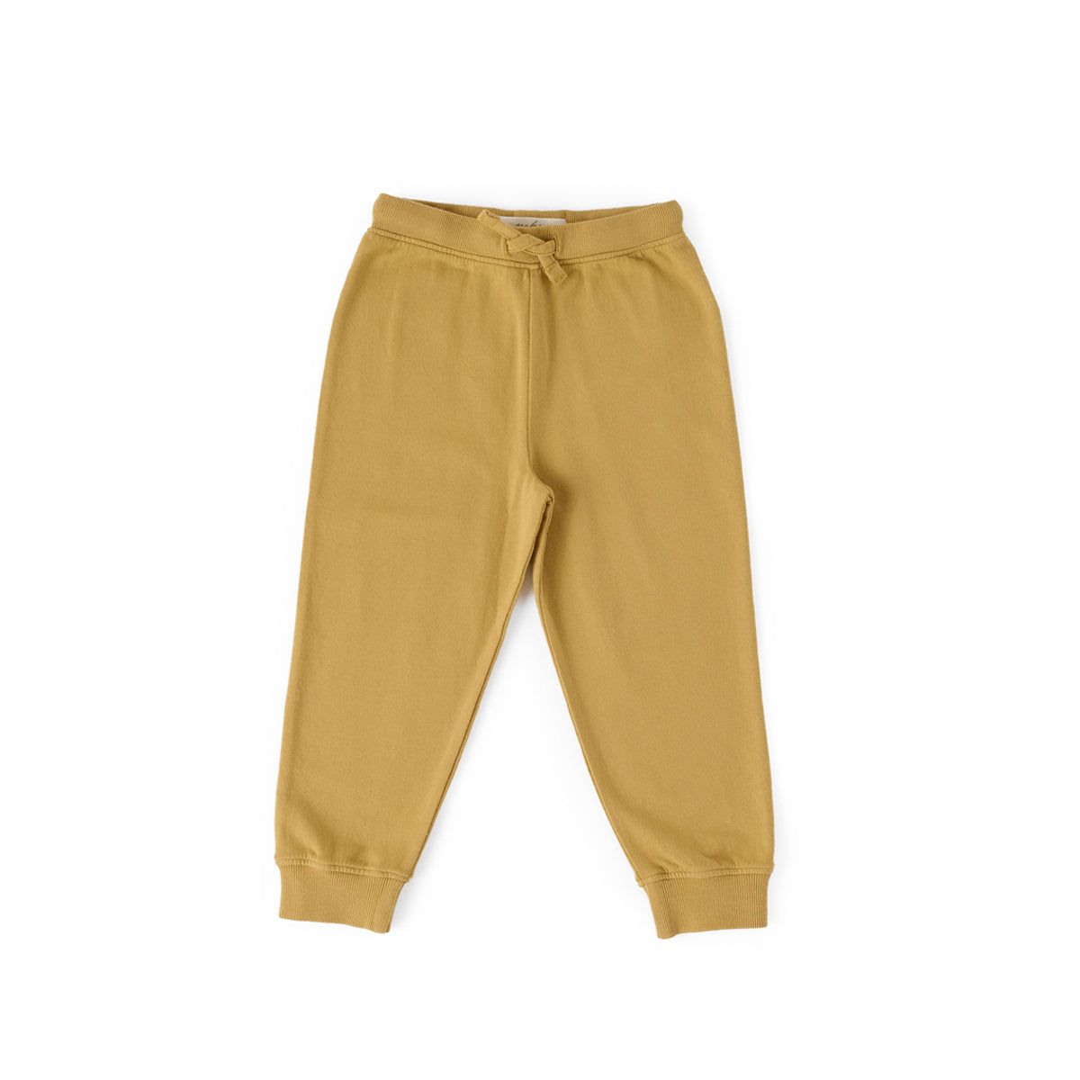 kids french terry kids jogger dijon in yellows pattern pehr 1