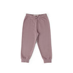 kids french terry kids jogger plum in purples pattern pehr 1