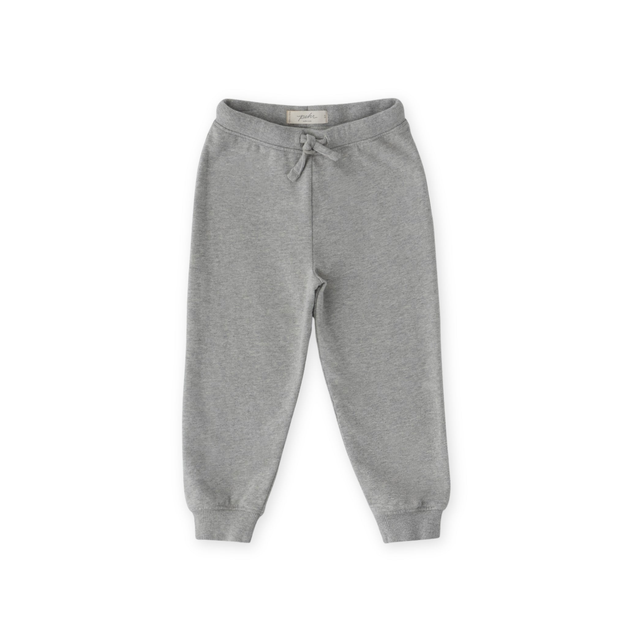 French Terry Toddler Jogger - Heather Grey- Front