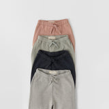 French Terry Toddler Jogger - Heather Grey- Group Flatlay
