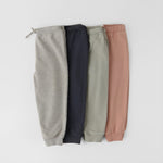 French Terry Toddler Jogger - Heather Grey- Group Flatlay Side View