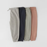 French Terry Toddler Jogger - Heather Grey- Group Flatlay Side View