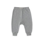 French Terry Harem Pant - Heather Grey- Front