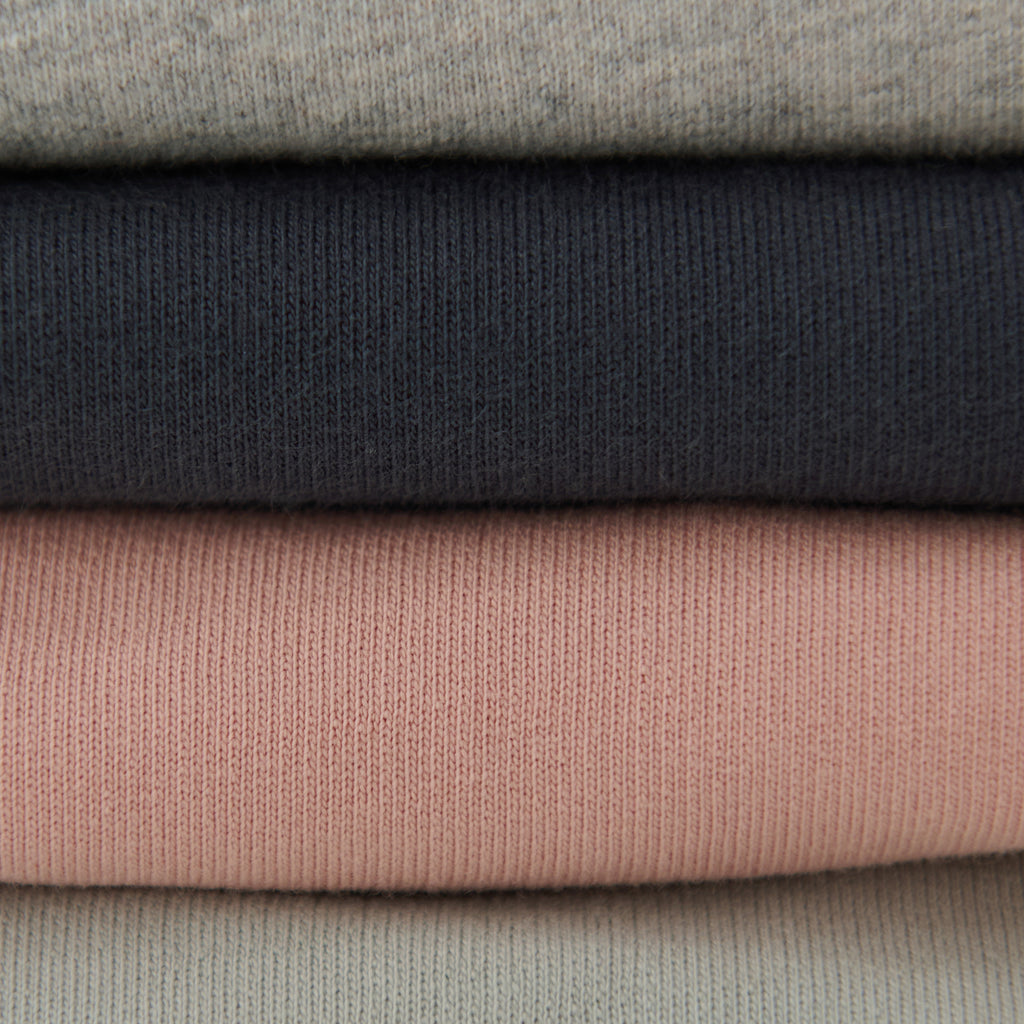 French Terry Harem Pant - Heather Grey- Stack Closeup