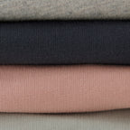 French Terry Harem Pant - Heather Grey- Stack Closeup