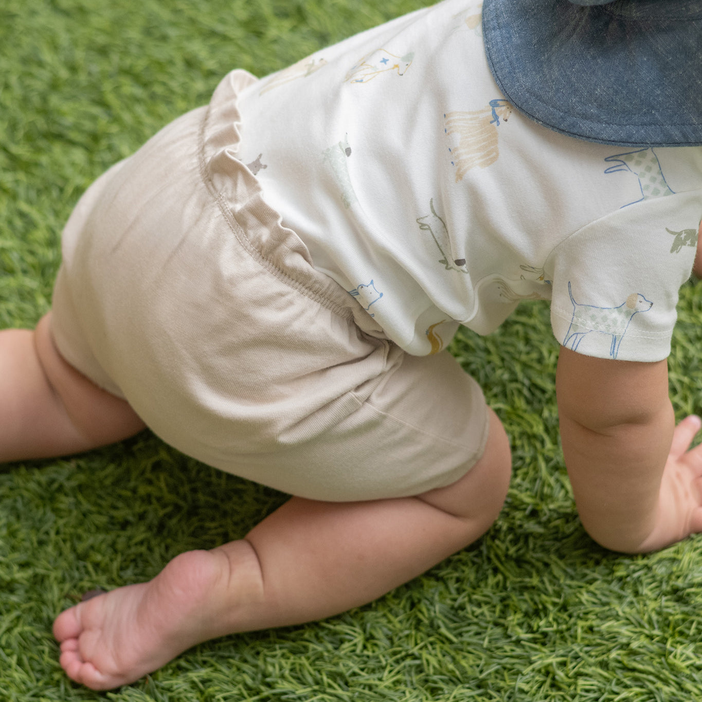 Garment Dye Bloomer Short - Sand