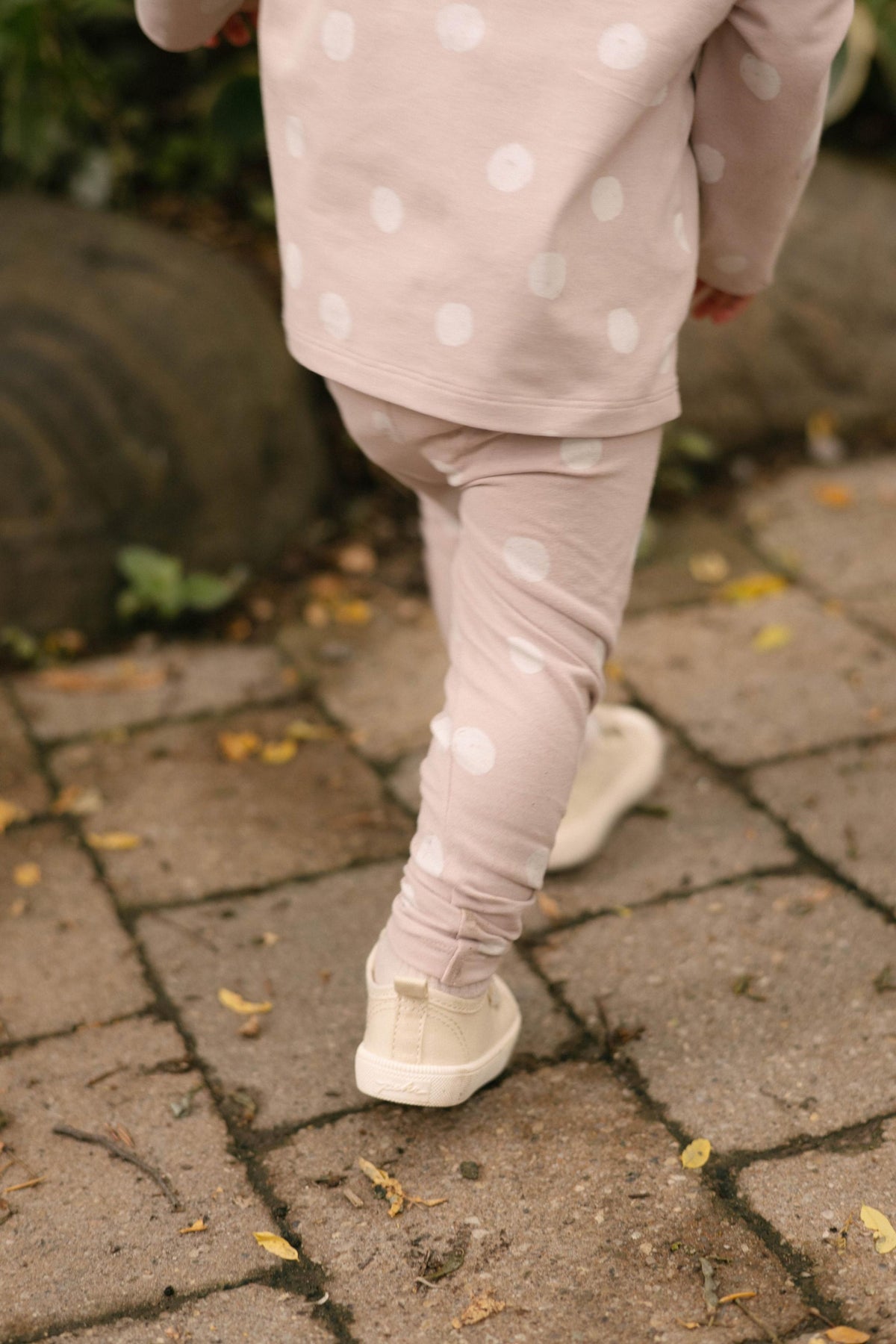 Essentials Legging - Pretty In Polka- Back- On Model