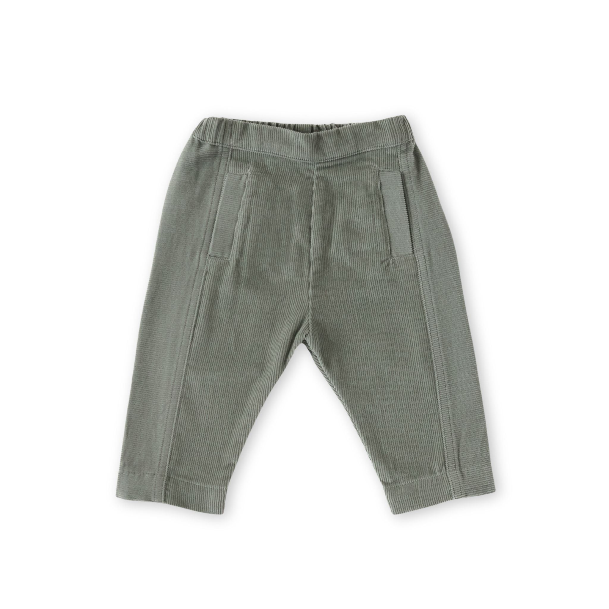 corduroy pant sage in greens pattern