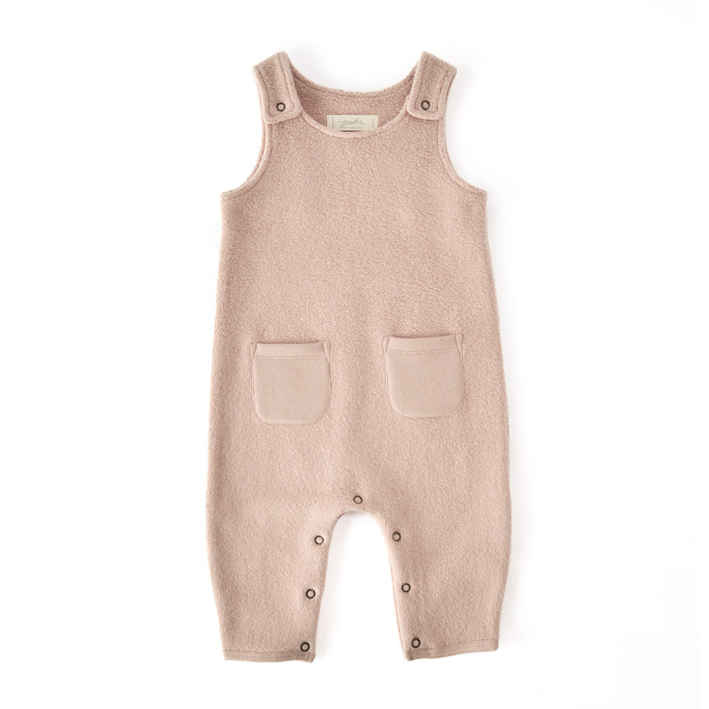 Teddy Fleece Overall Overall Pehr Rose Pink 0 - 3 mos. 