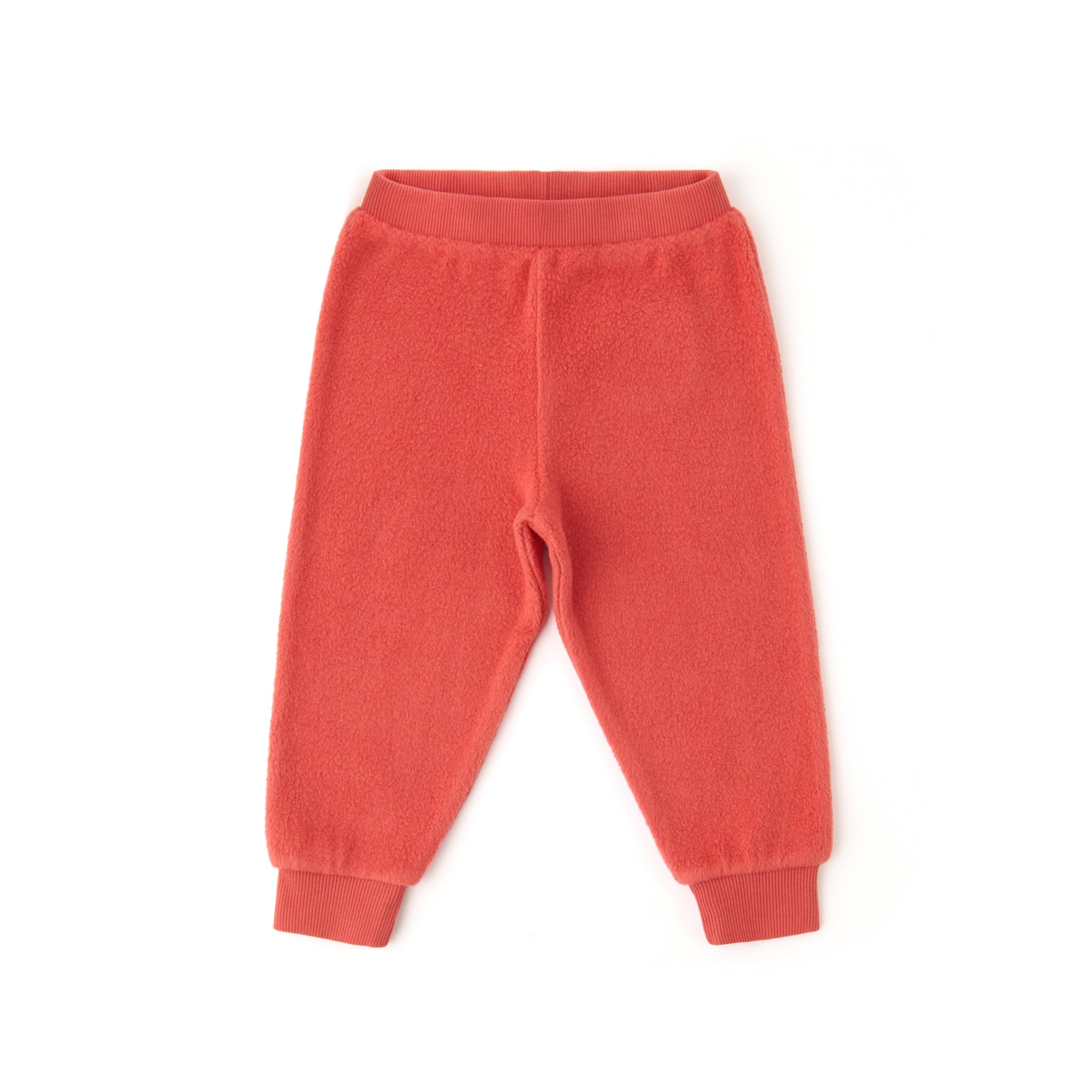 Teddy Fleece Jogger - Apple- Front