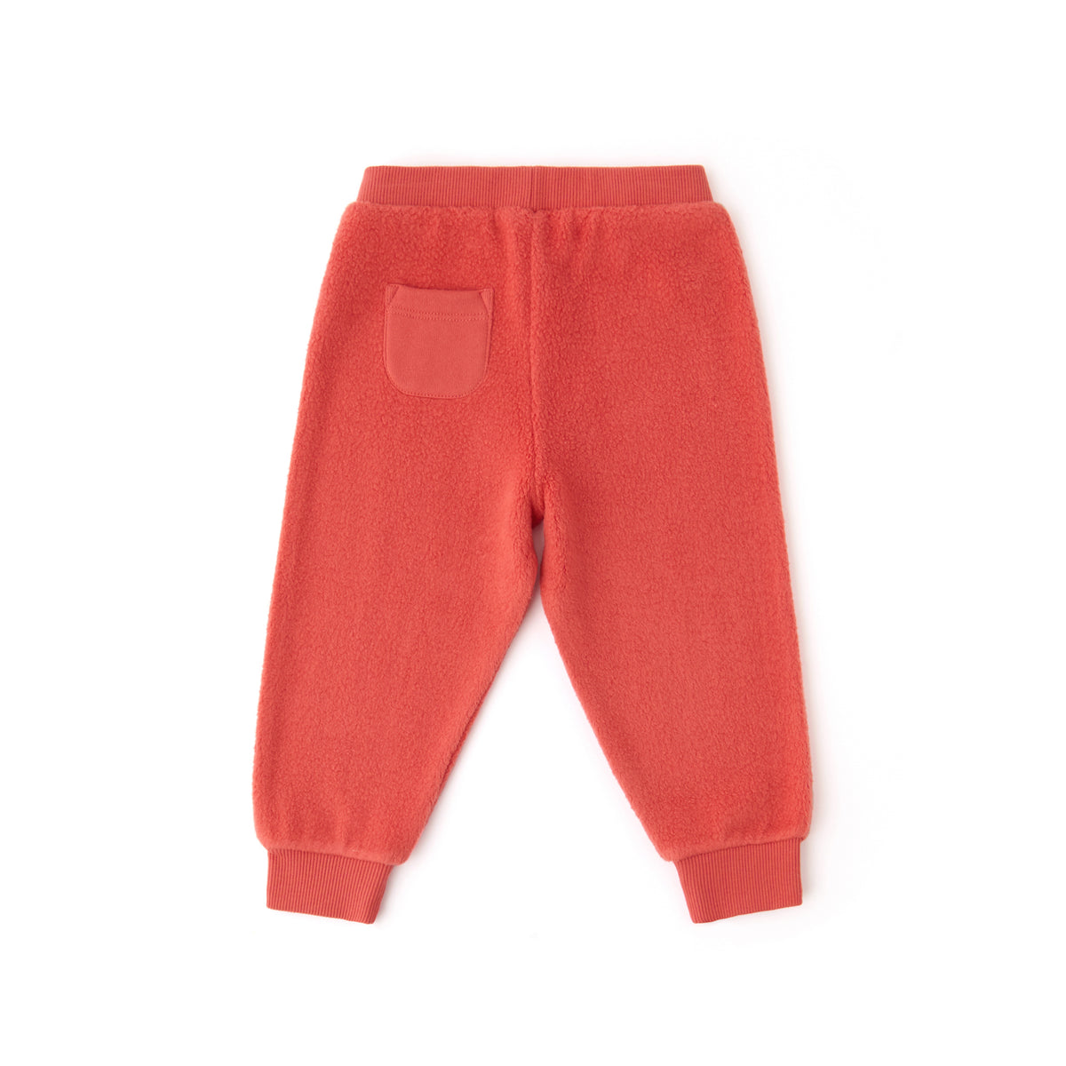 Teddy Fleece Jogger - Apple- Back