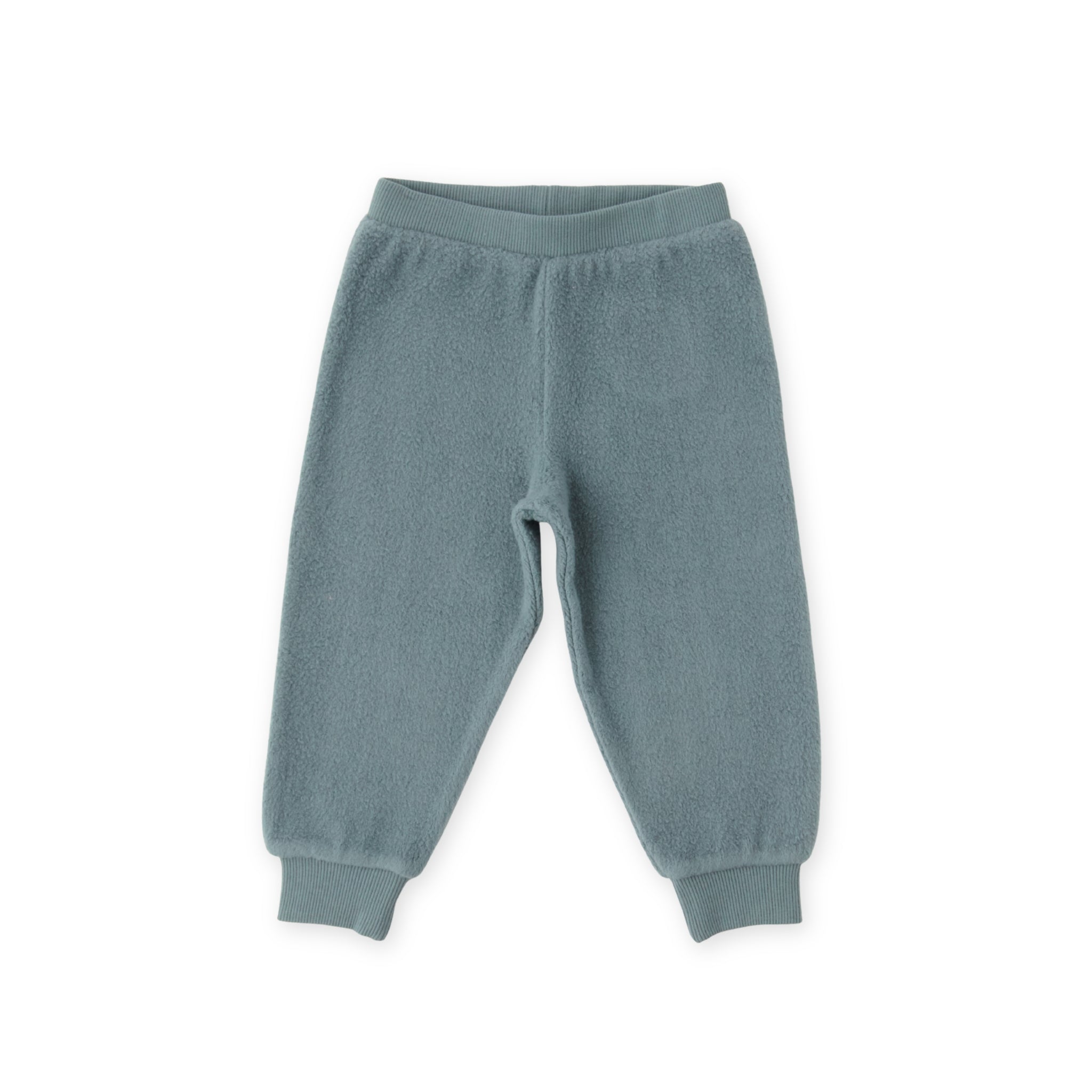 Teddy Fleece Jogger - Slate Blue- Front