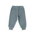 Teddy Fleece Jogger - Slate Blue- Front