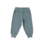 Teddy Fleece Jogger - Slate Blue- Front