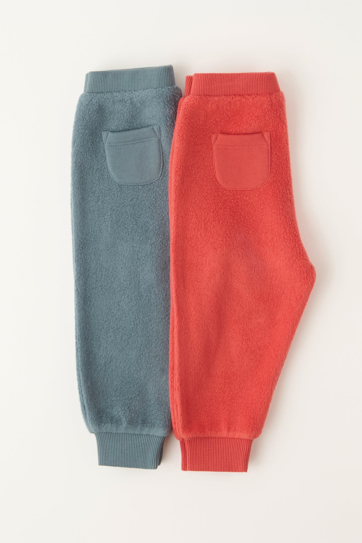 Teddy Fleece Jogger - Slate Blue- Lifestyle Flat Lay