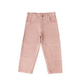 kids vintage twill kids utility pant peony in pinks pattern