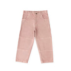 kids vintage twill kids utility pant peony in pinks pattern