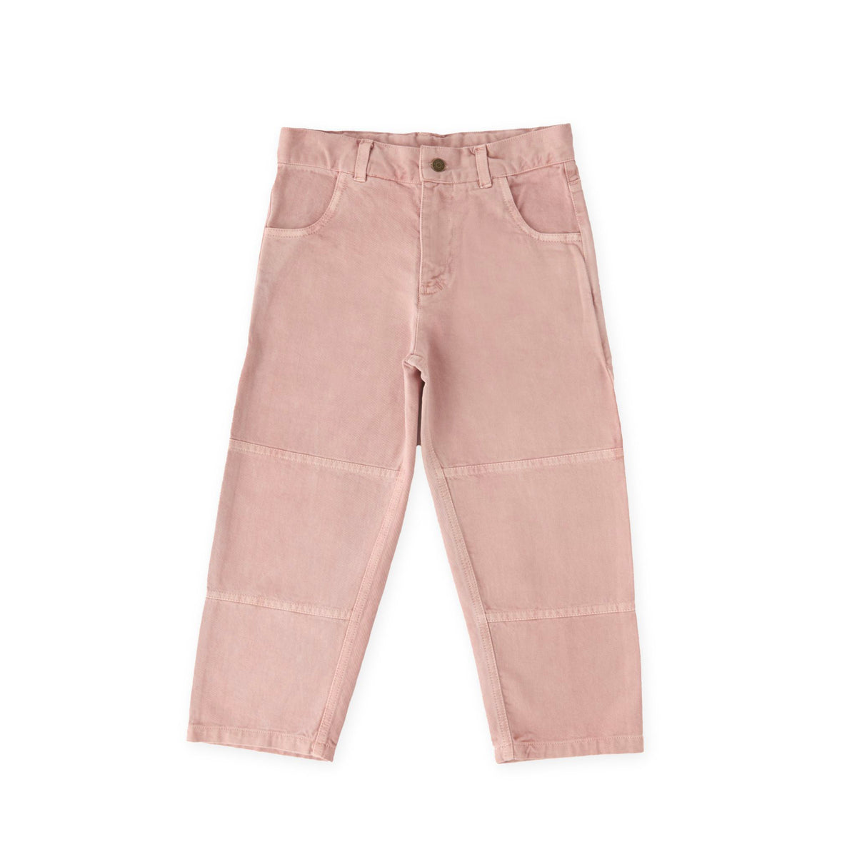 kids vintage twill kids utility pant peony in pinks pattern