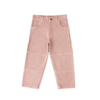 kids vintage twill kids utility pant peony in pinks pattern