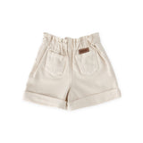 Pehr-Vintage Twill Paperbag Shorts-Natural-4