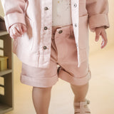 Pehr-Vintage Twill Paperbag Shorts-Peony-3