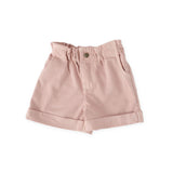 Pehr-Vintage Twill Paperbag Shorts-Peony-1