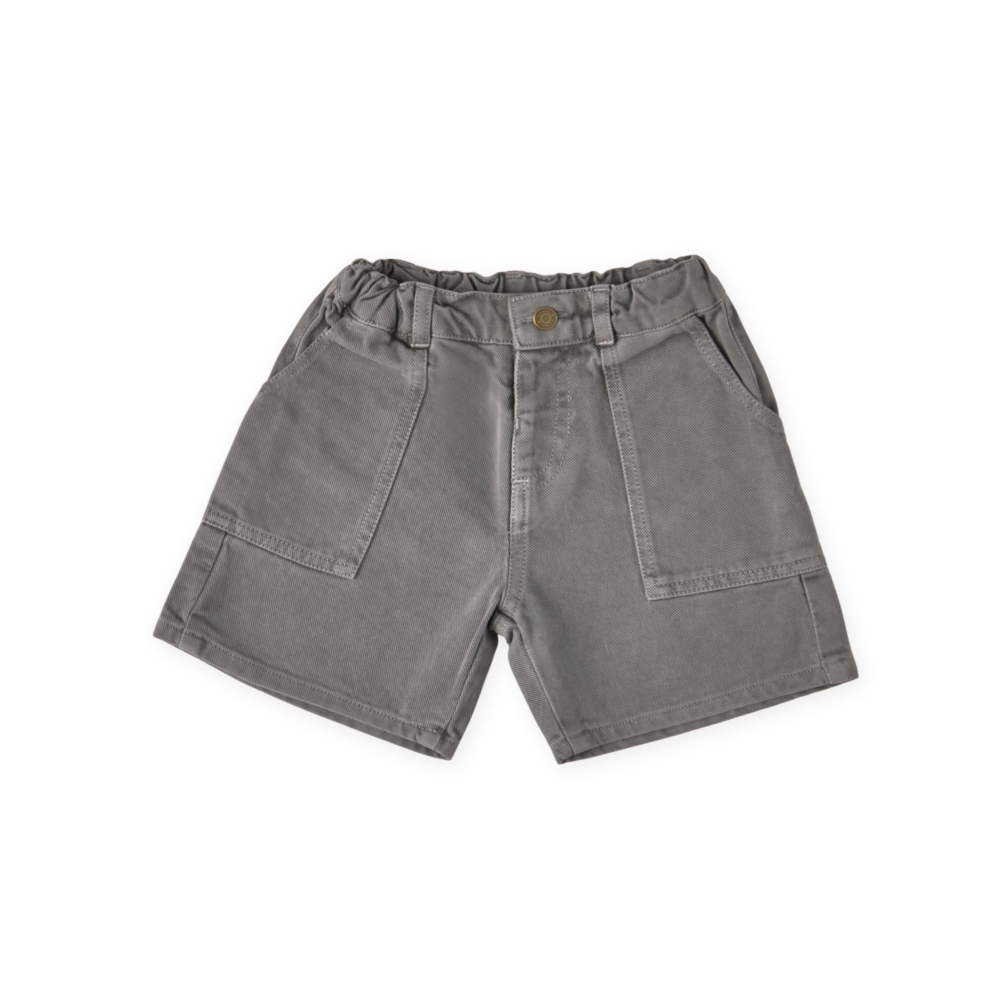 vintage twill short charcoal in neutrals pattern