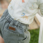 vintage twill short charcoal