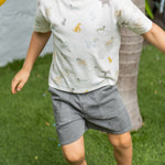 vintage twill short charcoal