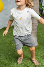 vintage twill short charcoal