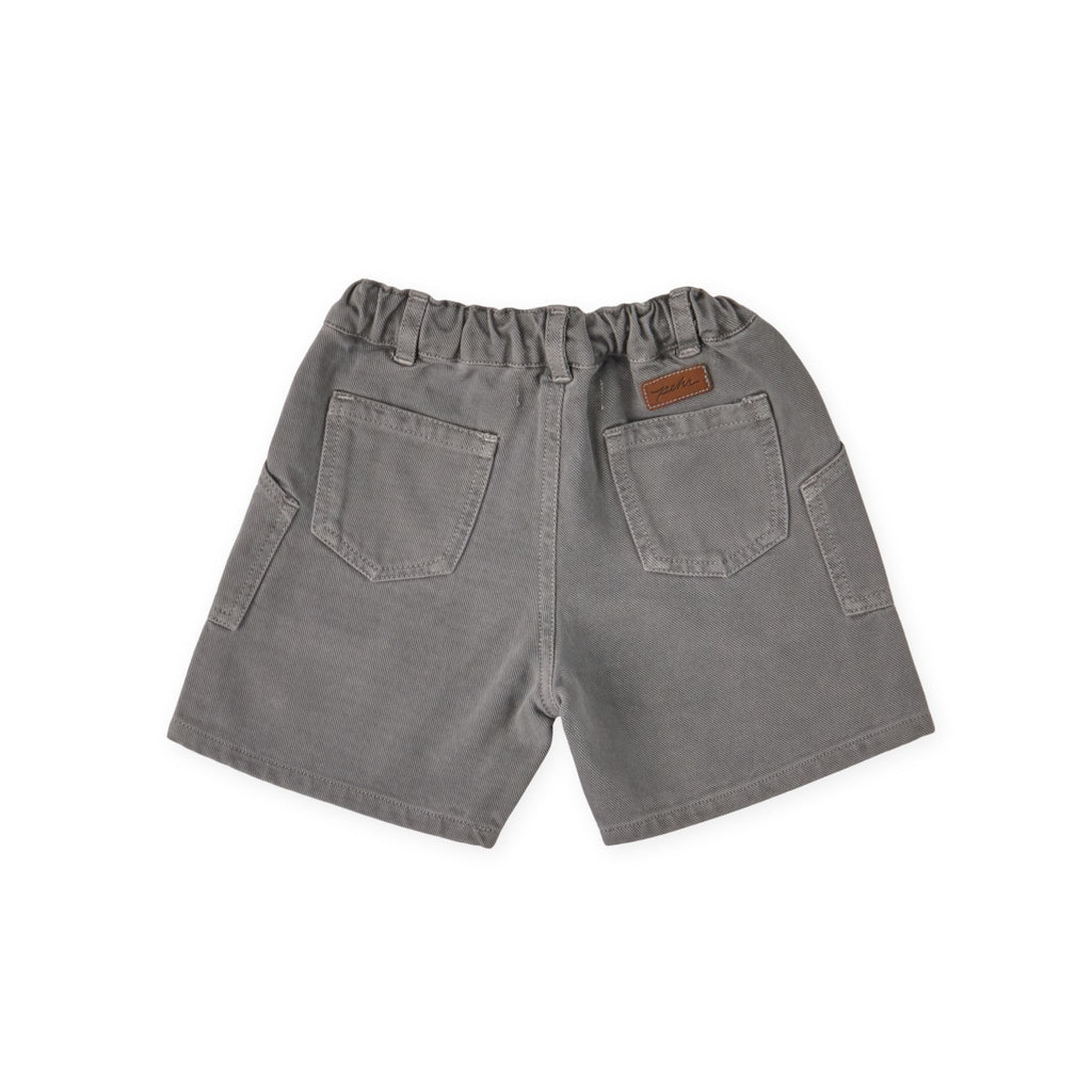 vintage twill short charcoal