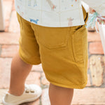 vintage twill short caramel