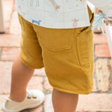 vintage twill short caramel