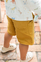 vintage twill short caramel