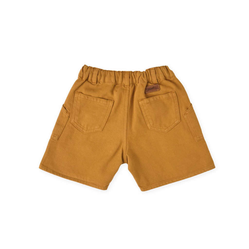 vintage twill short caramel