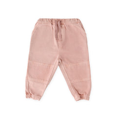 toddler vintage twill toddler utility jogger peony in pinks pattern