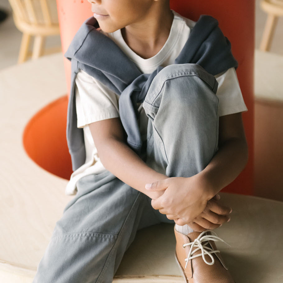 Pehr-Vintage Twill Kids Utility Jogger-Charcoal-2